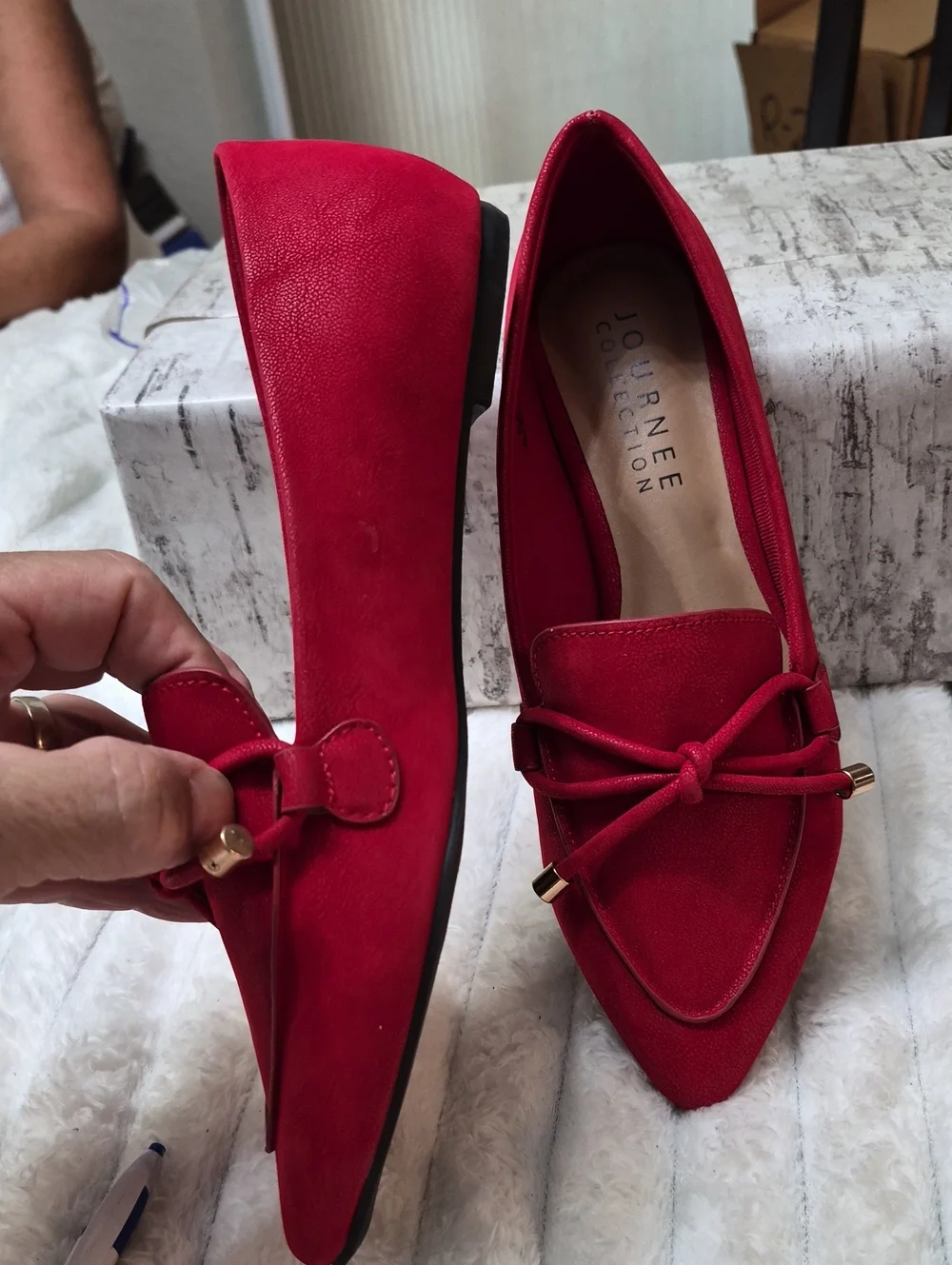 Journee Collection Muriel Flats Shoes Women's Sz 8 Narrow Width $80
